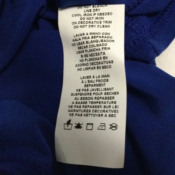 Tiana B. Blue Sleeveless Top with Embellished Neck Size M - Picture 8 of 9